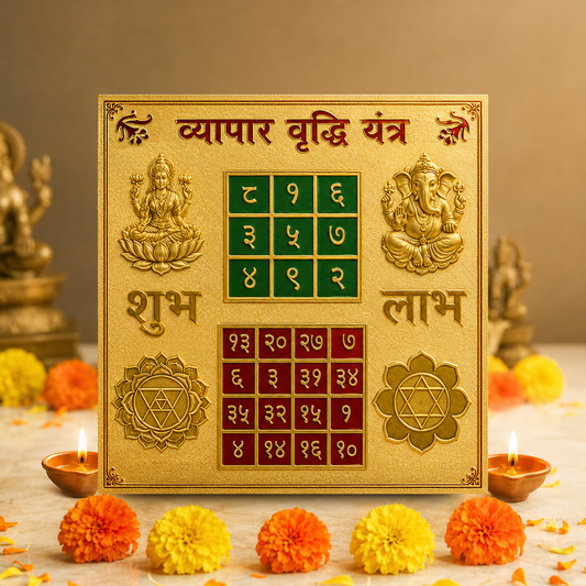 Shri Vyapar Vridhi Yantra Gold Plated